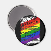 沈黙を終える マグネット (正面/裏面)