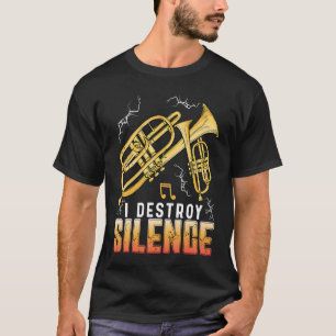 沈黙トランペット婉曲表現を破る Tシャツ