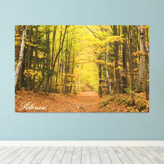 沈黙 キャンバスプリント (インサイチュ (ウッドフロア))