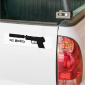 沈黙 バンパーステッカー (トラック上)