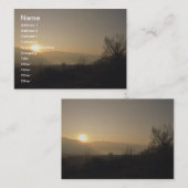 沈黙 名刺 (正面/裏面)