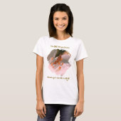 沈黙 霊感 ルミの引用符 Tシャツ (正面フル)