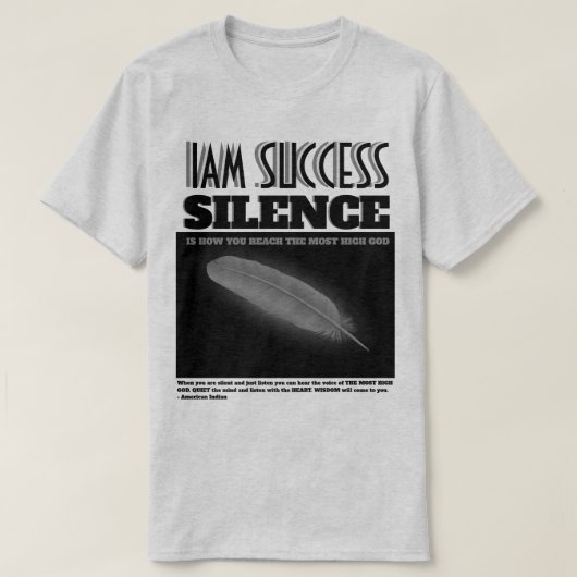 沈黙 Tシャツ (デザイン正面)