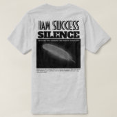 沈黙 Tシャツ (デザイン裏面)