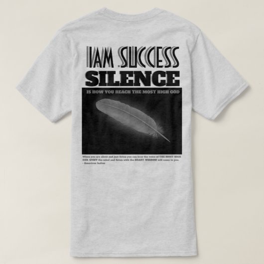 沈黙 Tシャツ (デザイン裏面)