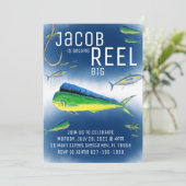 沖での魚の誕生日の招待 招待状 (スタンド正面)