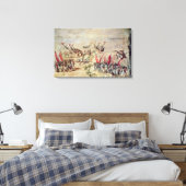 沖で艦隊を沈めるコルテス キャンバスプリント (インサイチュ (寝室))