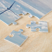 沖合いの風力発電地帯 ジグソーパズル (側面)