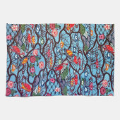 沖日本の縄染料（備形） キッチンタオル (横)