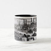 沖積堤、ニュー・オーリンズ ツートーンマグカップ (中央)