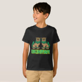 沖縄のシーサー 日本 武術 Tシャツ (正面フル)