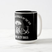 沖縄の塩辛い犬 ツートーンマグカップ (正面右)