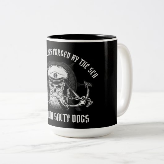 沖縄の塩辛い犬 ツートーンマグカップ (正面右)