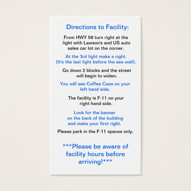 沖縄の施設へのアクセス (正面)