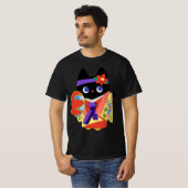 沖縄の着物猫 Tシャツ (正面フル)