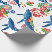 沖縄のbingataのスタイルパターン芸術の包装紙 ラッピングペーパー (角)