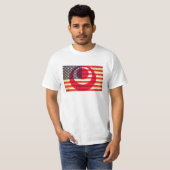 沖縄アメリカ人、アメリカ人100%Half Tシャツ (正面フル)