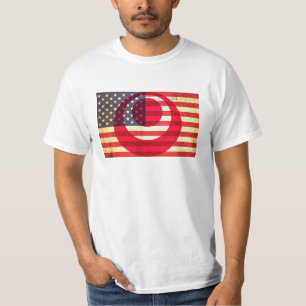 沖縄アメリカ人、アメリカ人100%Half Tシャツ