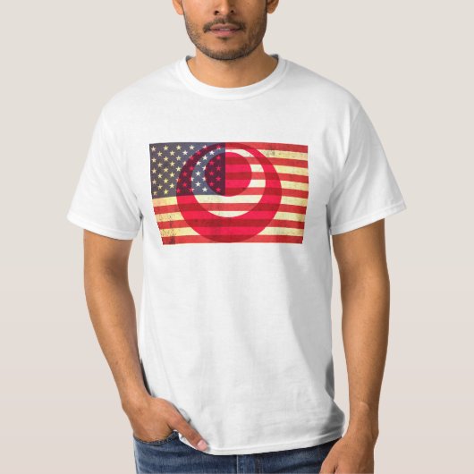 沖縄アメリカ人、アメリカ人100%Half Tシャツ (正面)