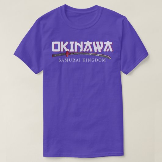 沖縄サムライ王国日本文化漢字 Tシャツ (デザイン正面)
