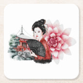 沖縄シリーズデザイン36 スクエアペーパーコースター (正面)