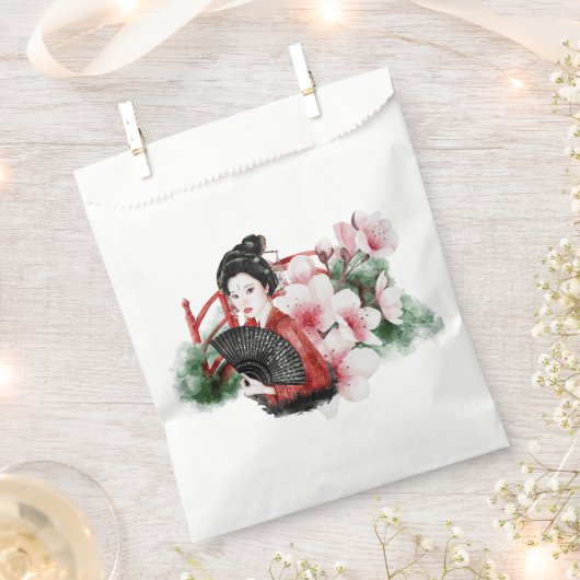 沖縄シリーズデザイン38 フェイバーバッグ (クリップ留めされた状態)