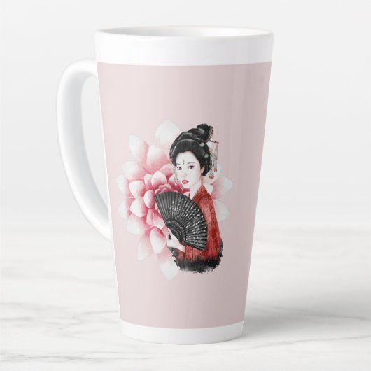 沖縄シリーズ デザイン 34   カフェラテマグ (左アングル)