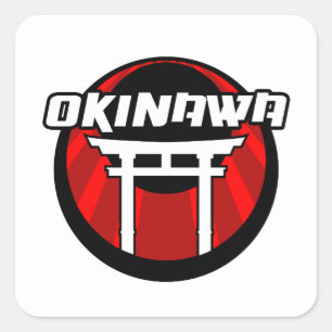 沖縄ジャパン夏休み旅行軍隊ギフト スクエアシール