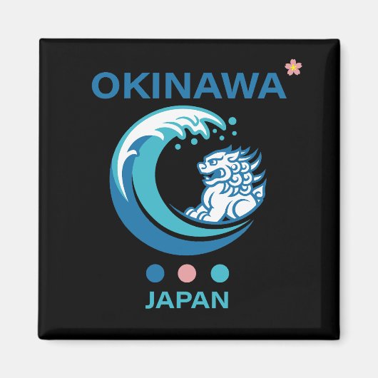 沖縄島日本 マグネット (正面)
