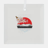 沖縄日本さくらんぼブロッサムアート ガラスオーナメント (裏面)