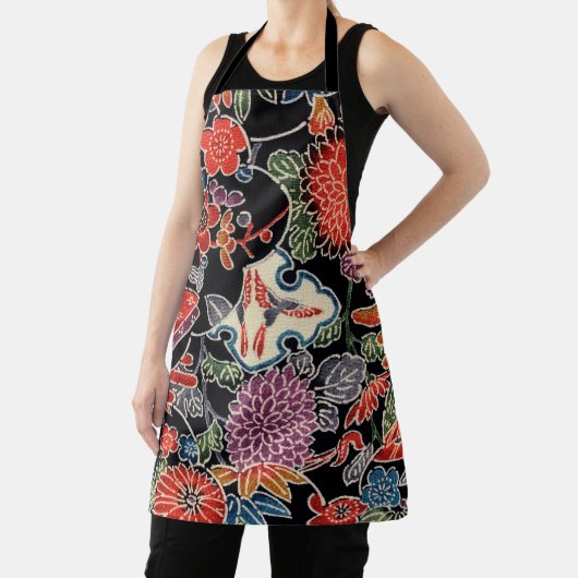 沖縄日本の染料（紅型） エプロン (インサイチュ)