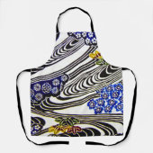 沖縄日本の染料（紅型） エプロン (正面)