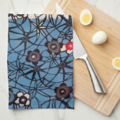 沖縄日本の染料（紅型） キッチンタオル (四つ折り)