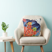 沖縄日本の染料（紅型） クッション (椅子)