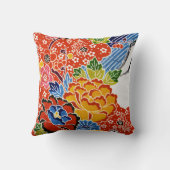 沖縄日本の染料（紅型） クッション (裏面)