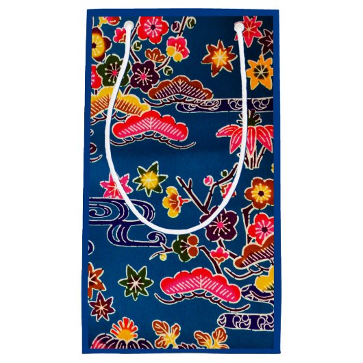 沖縄日本の染料（紅型） スモールペーパーバッグ (正面)