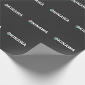 沖縄日本アート日本のさくらんぼ花 ラッピングペーパー (角)