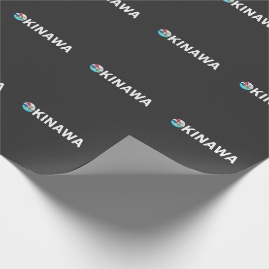 沖縄日本アート日本のさくらんぼ花 ラッピングペーパー (角)