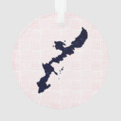 沖縄日本ルート58アイランドシルエットオーナメント オーナメント (裏面)