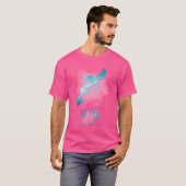 沖縄日本水彩地図アート Tシャツ (正面フル)
