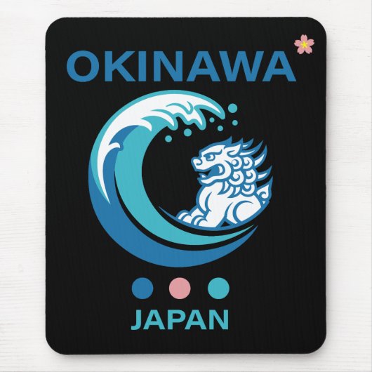 沖縄日本 マウスパッド (正面)