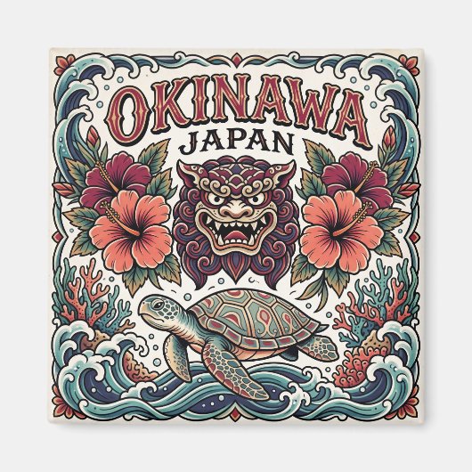 沖縄日本 マグネット (正面)
