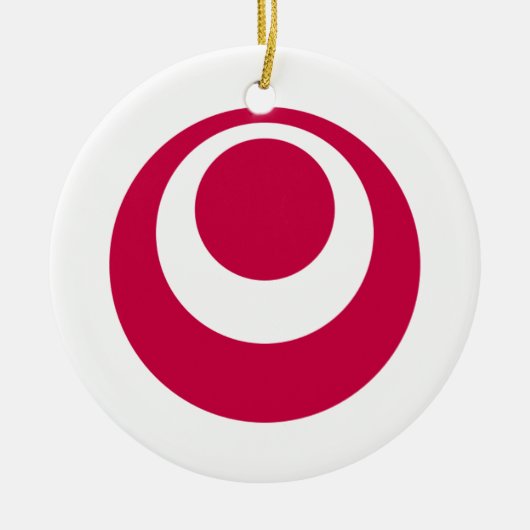 沖縄県の旗 セラミックオーナメント (正面)