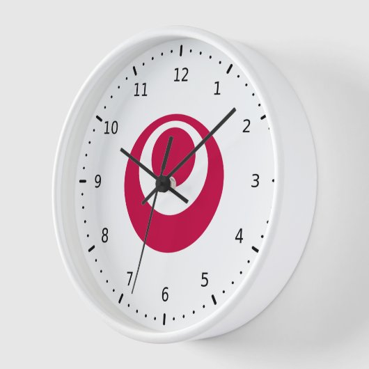 沖縄県国旗 壁時計 (傾斜)