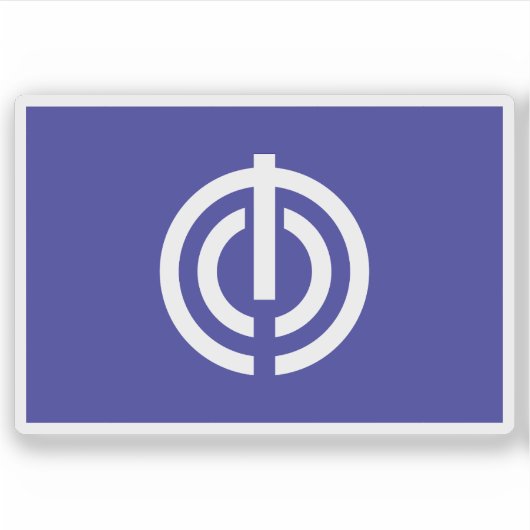 沖縄県那覇国旗 シール (正面)