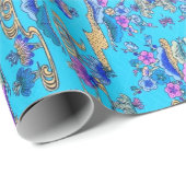 沖縄紅型デザイン ラッピングペーパー (ロールコーナー)