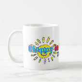 沖縄-私はで幸せここに生まれましたいました-マグ コーヒーマグカップ (左)