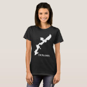 沖縄Tシャツ(沖縄地図)婦人Tシャツ Tシャツ (正面フル)