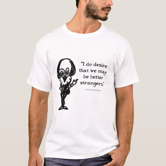 沙翁|しゃおう=シェークスピア}の風を吹く Tシャツ (正面)