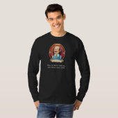 沙翁|しゃおう=シェークスピア}は地獄は空の悪魔ばかり彼女であると云う Tシャツ (正面フル)